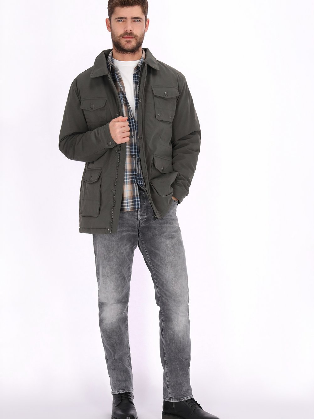 Dreimaster Jacke Herren grün, S