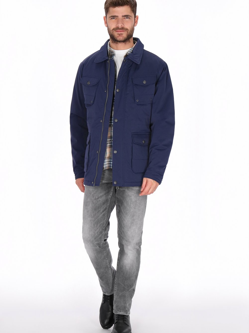 Dreimaster Jacke Herren blau, L