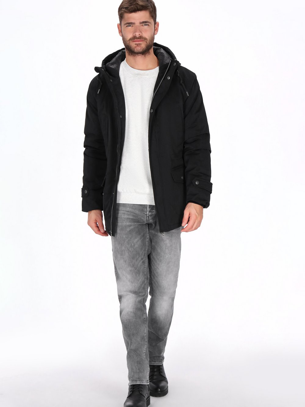 Dreimaster Jacke Herren schwarz, XXL