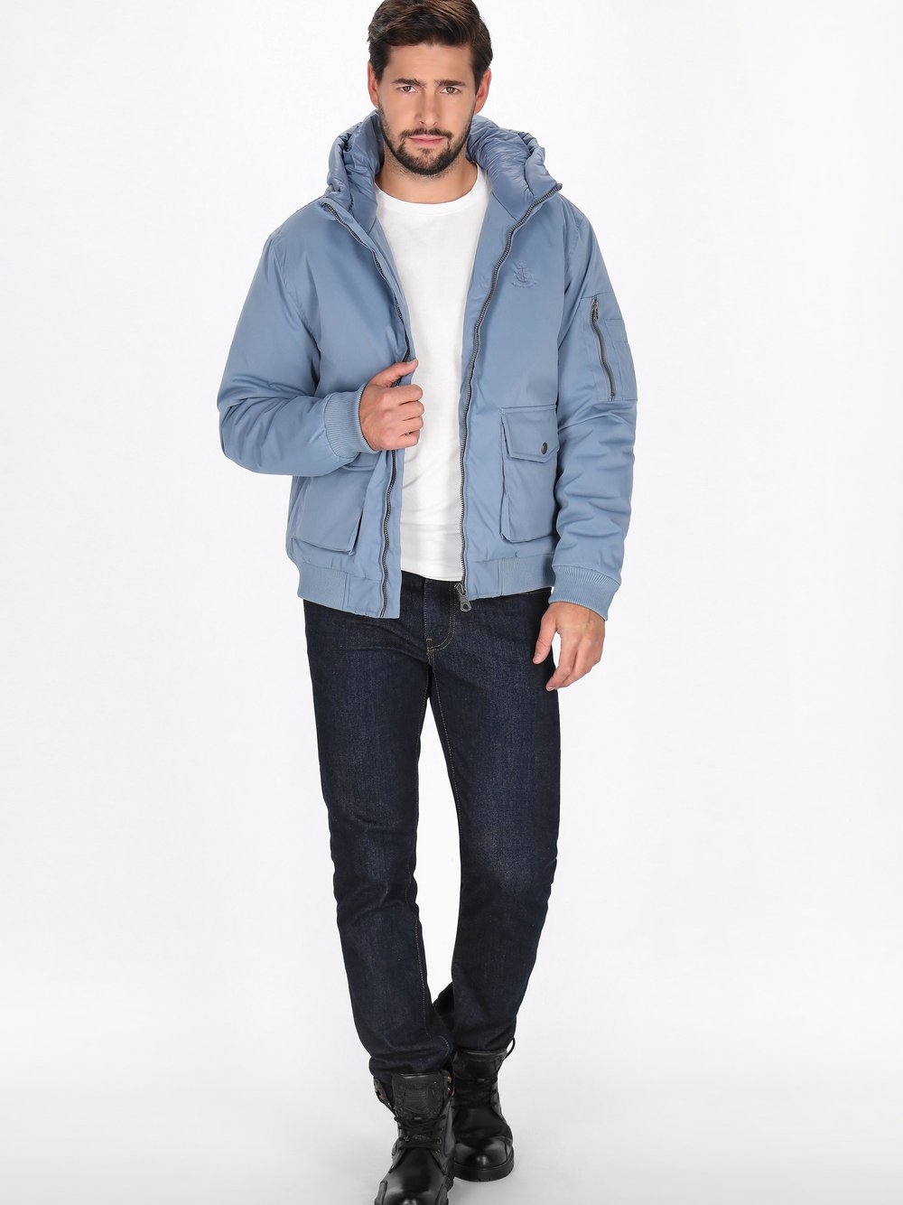 Dreimaster Jacke Herren blau, M