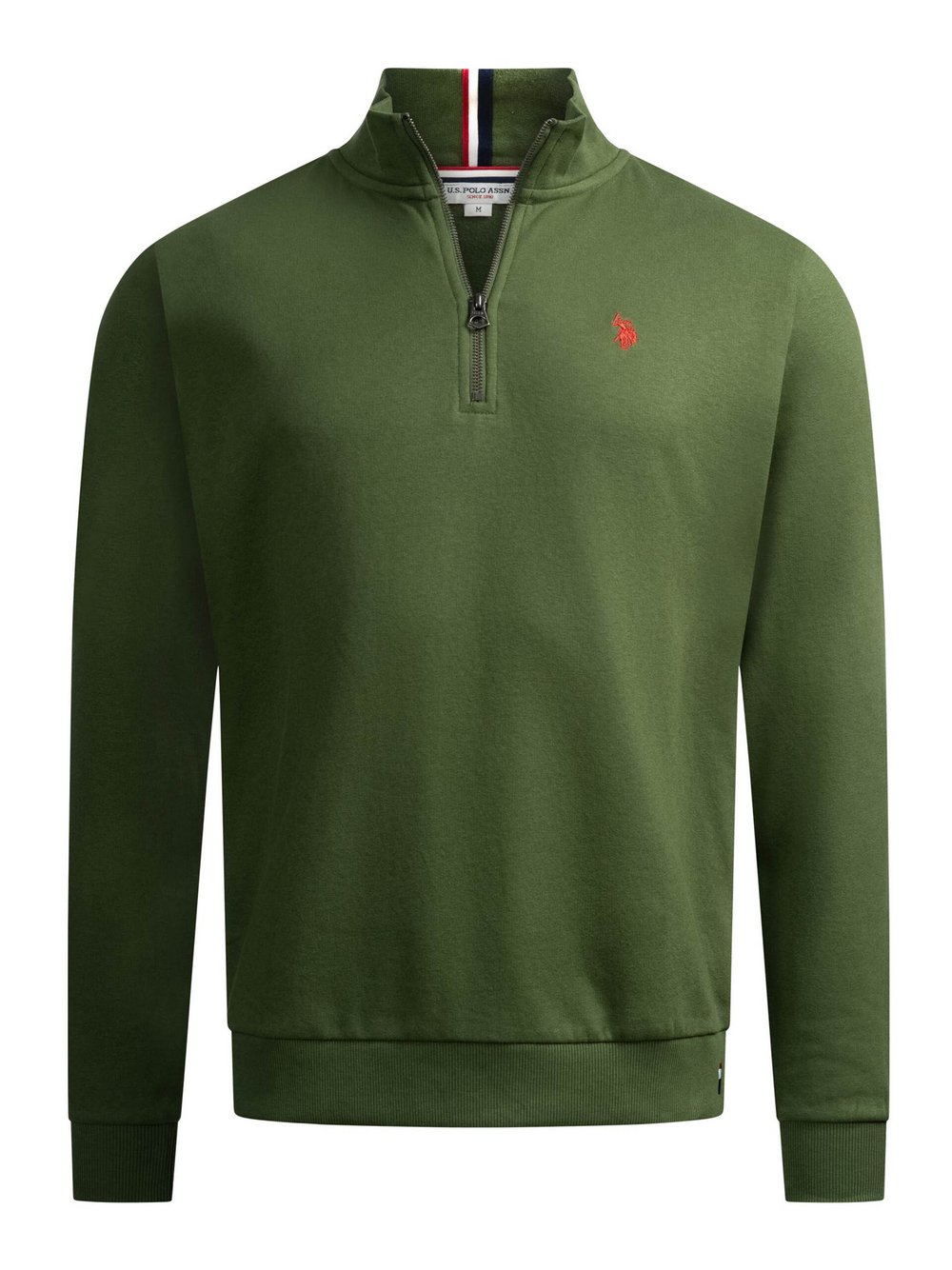 Thumbnail - U.S. Polo Assn. Pullover  Herren Baumwolle grün, S