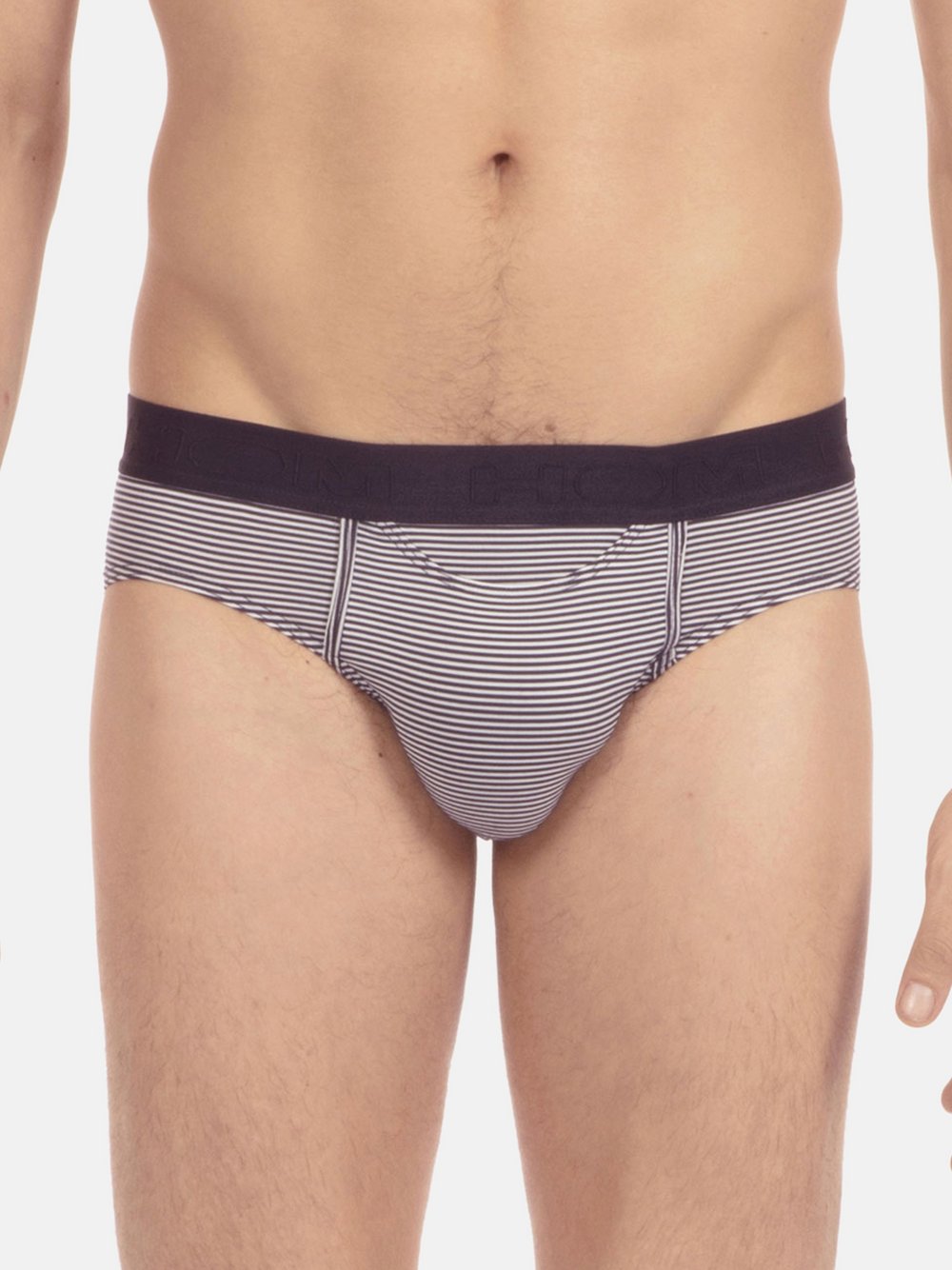 Thumbnail - HOM Mini Slip Herren Modal mehrfarbig gestreift, L