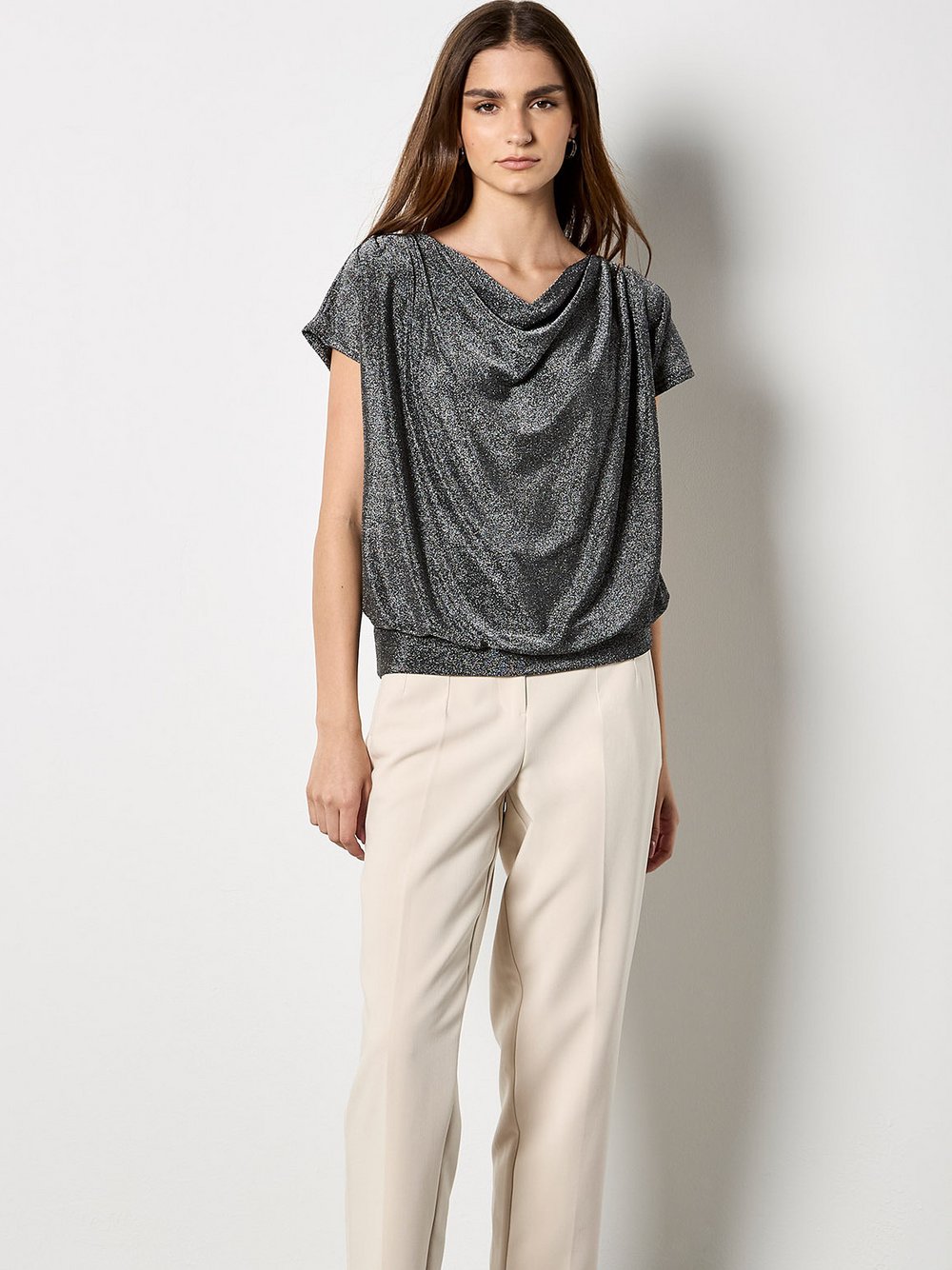 Thumbnail - Apricot Bluse Damen Polyamid schwarz, 40