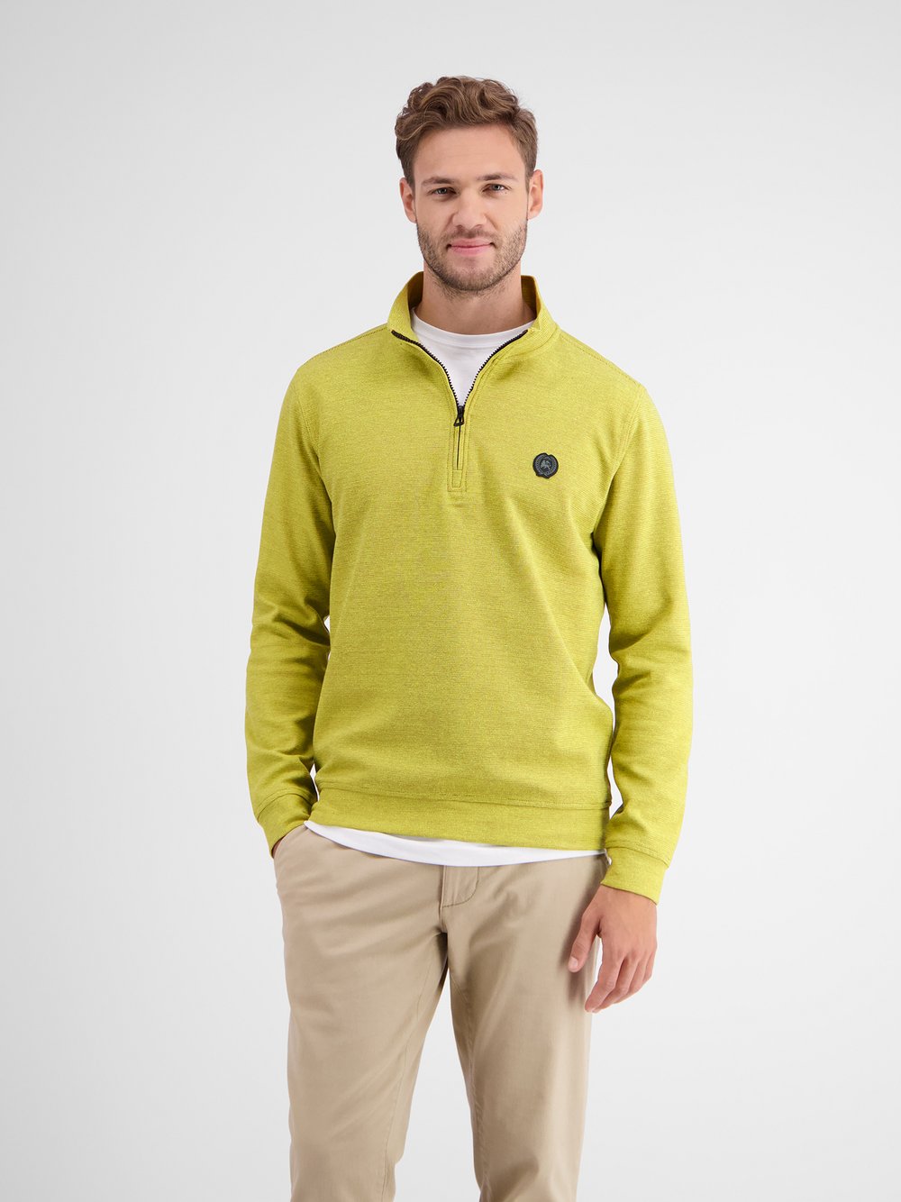 LERROS Sweatshirt Herren Baumwolle grün, S