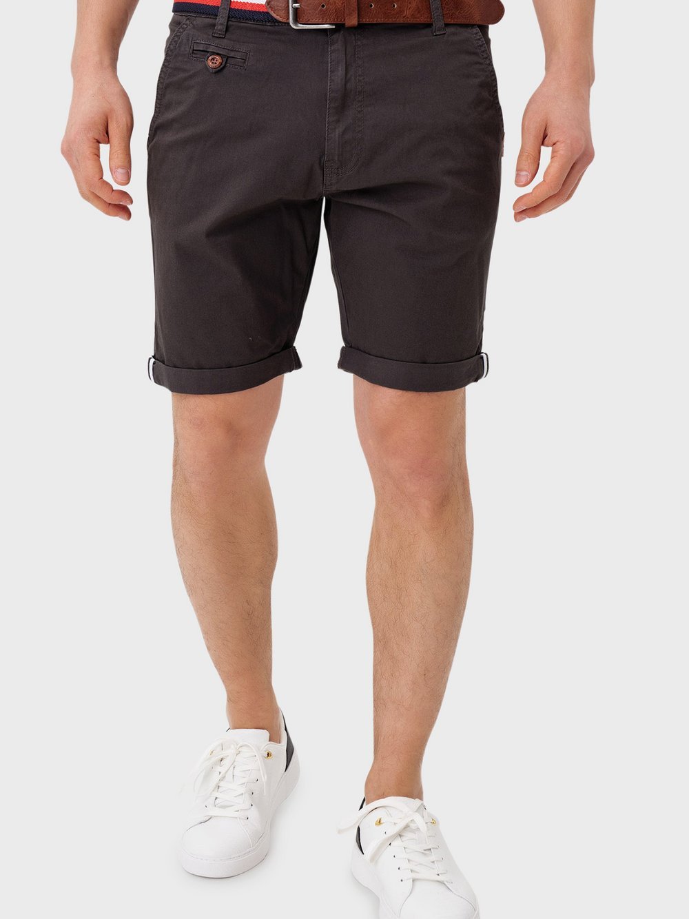 Thumbnail - Indicode Shorts Chino Herren Baumwolle grau, XXL