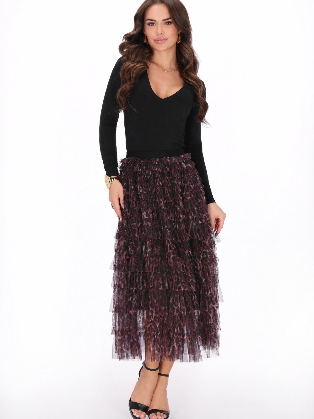 Faina Rock Damen rot bedruckt, XS