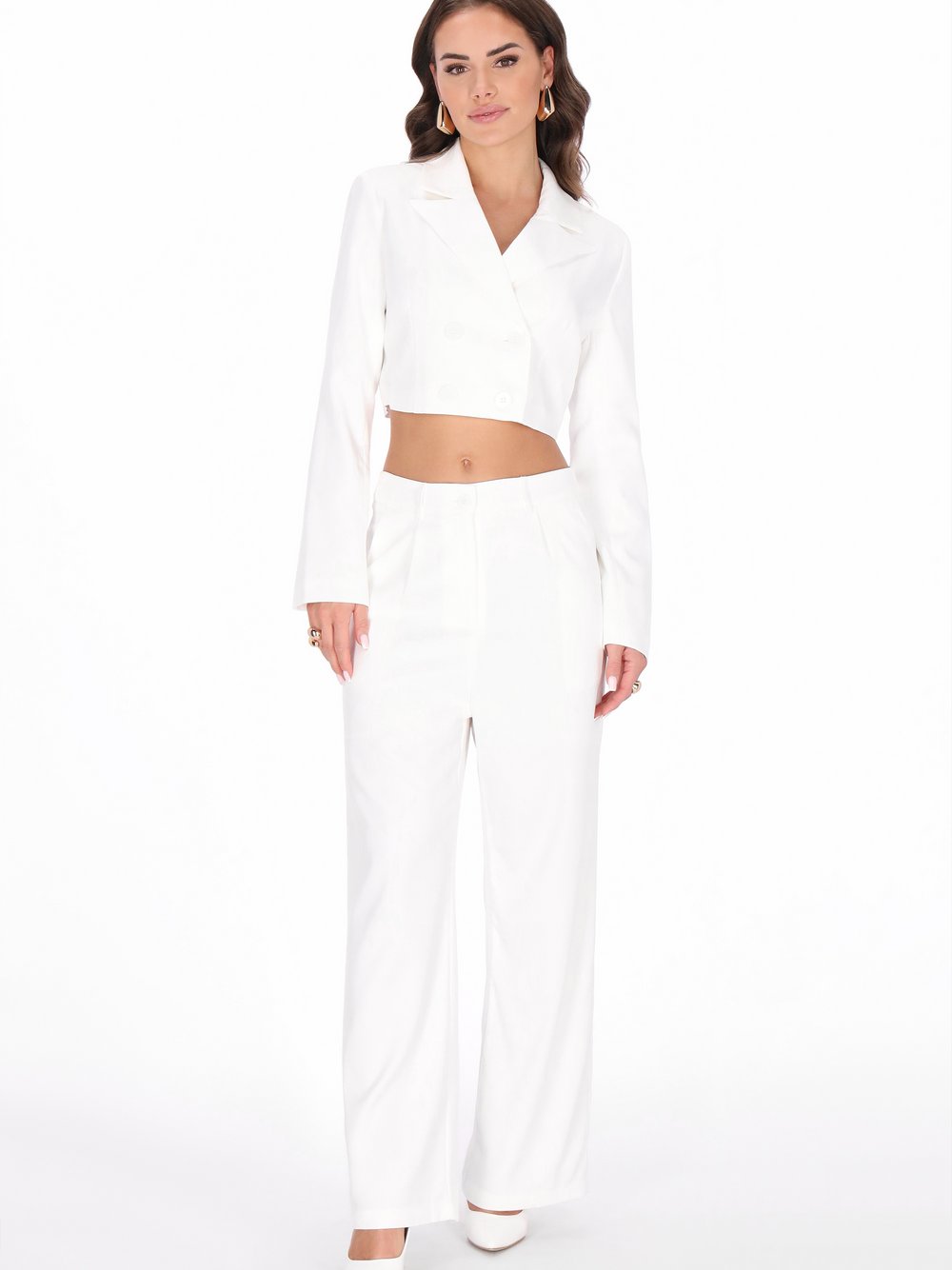 Faina Hose Damen weiß, L