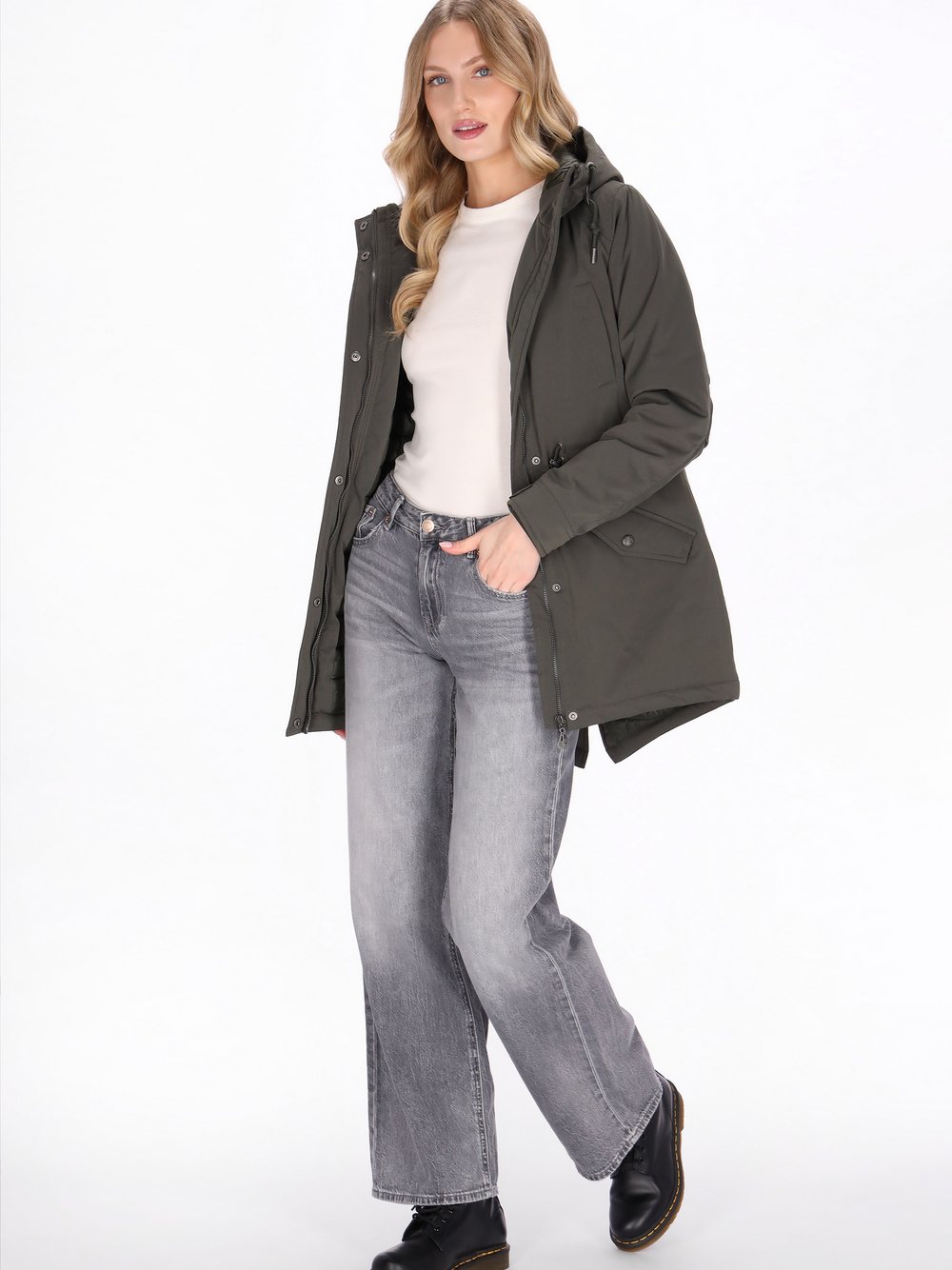 Dreimaster Parka Damen grün, M