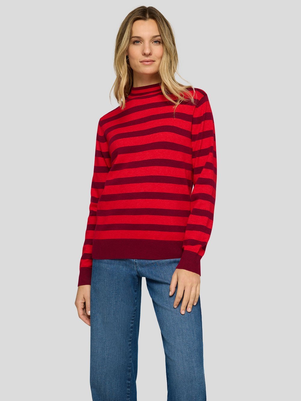 RABE Pullover Damen rot gestreift, 40