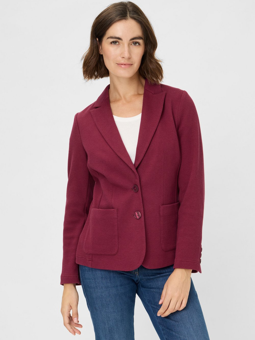 Olsen Blazer Damen Baumwolle rot, 42
