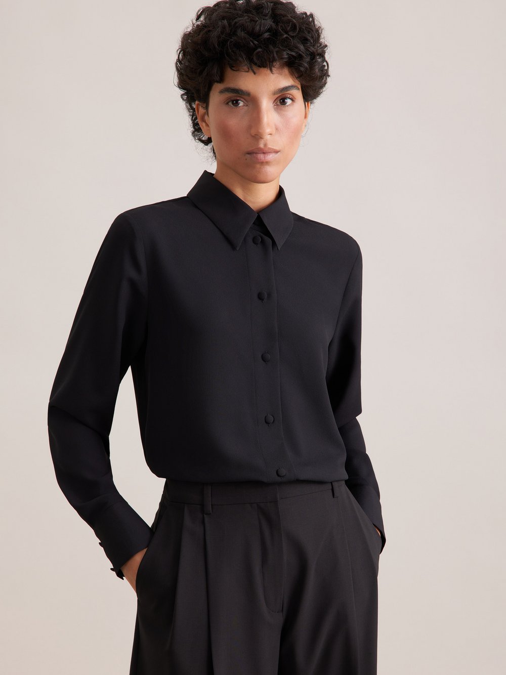 Thumbnail - Seidensticker Hemdbluse Damen schwarz, 46