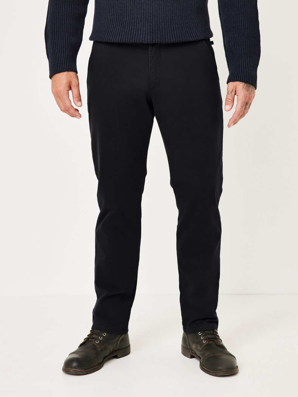 Redpoint Chino Herren Baumwolle schwarz, 38-32
