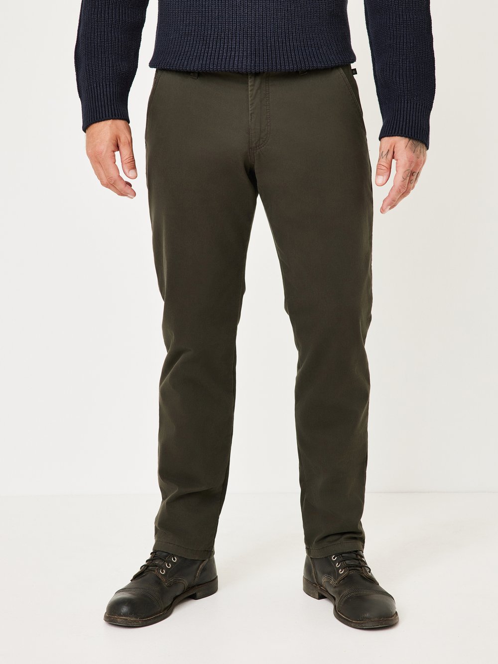 Thumbnail - Redpoint Chino Herren Baumwolle grün, 32-30
