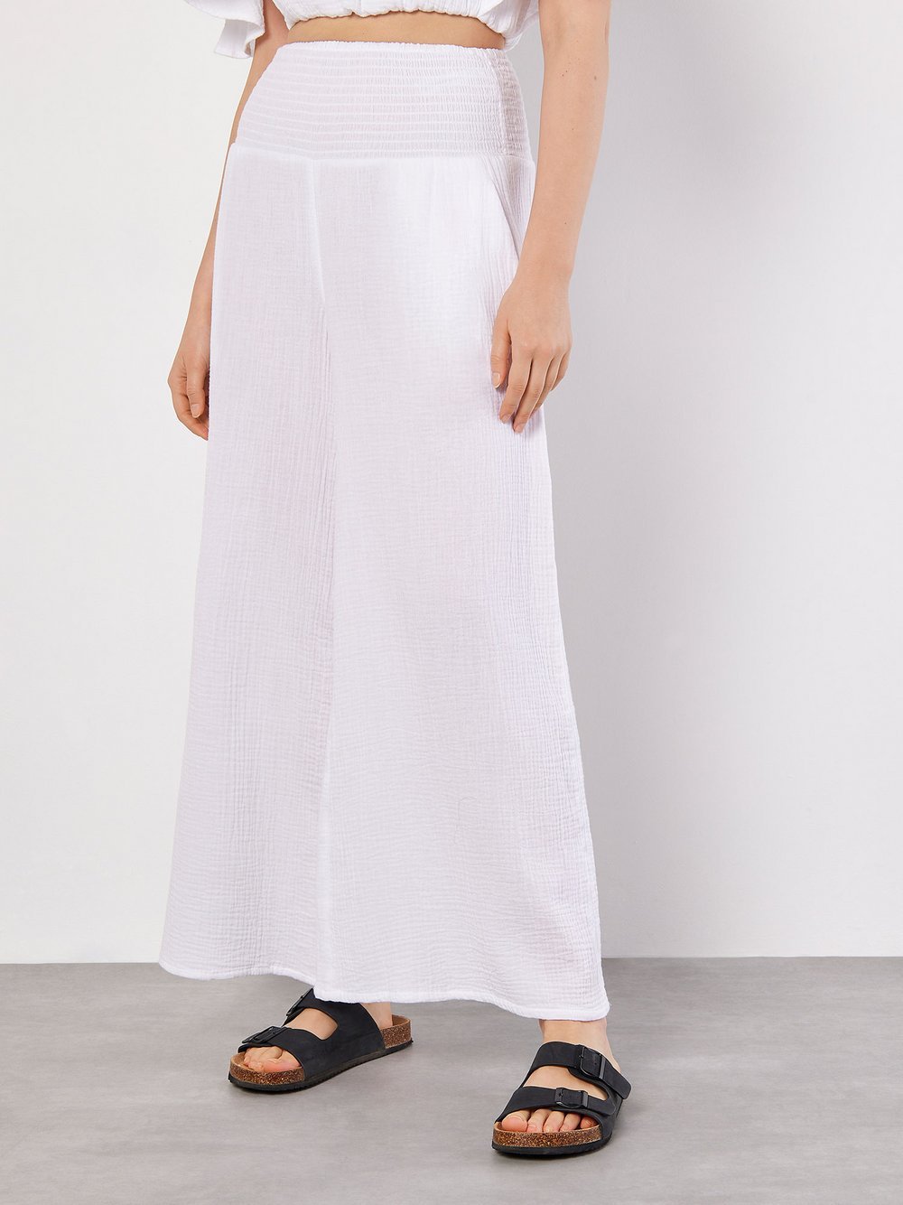 Apricot Hose Damen Baumwolle weiß, 34