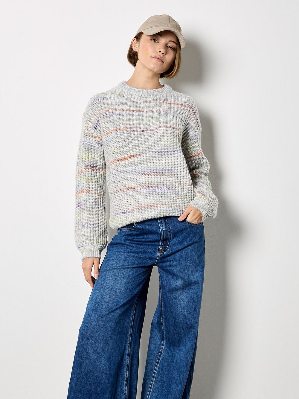 Thumbnail - Apricot Pullover Damen grau, 38