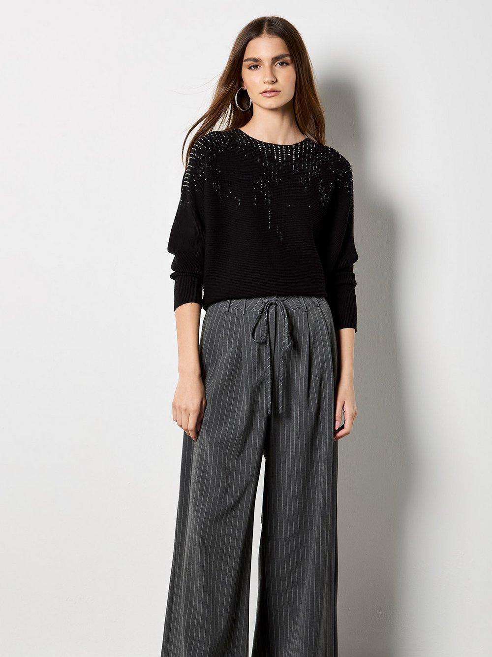 Apricot Pullover Damen Viskose schwarz, 38