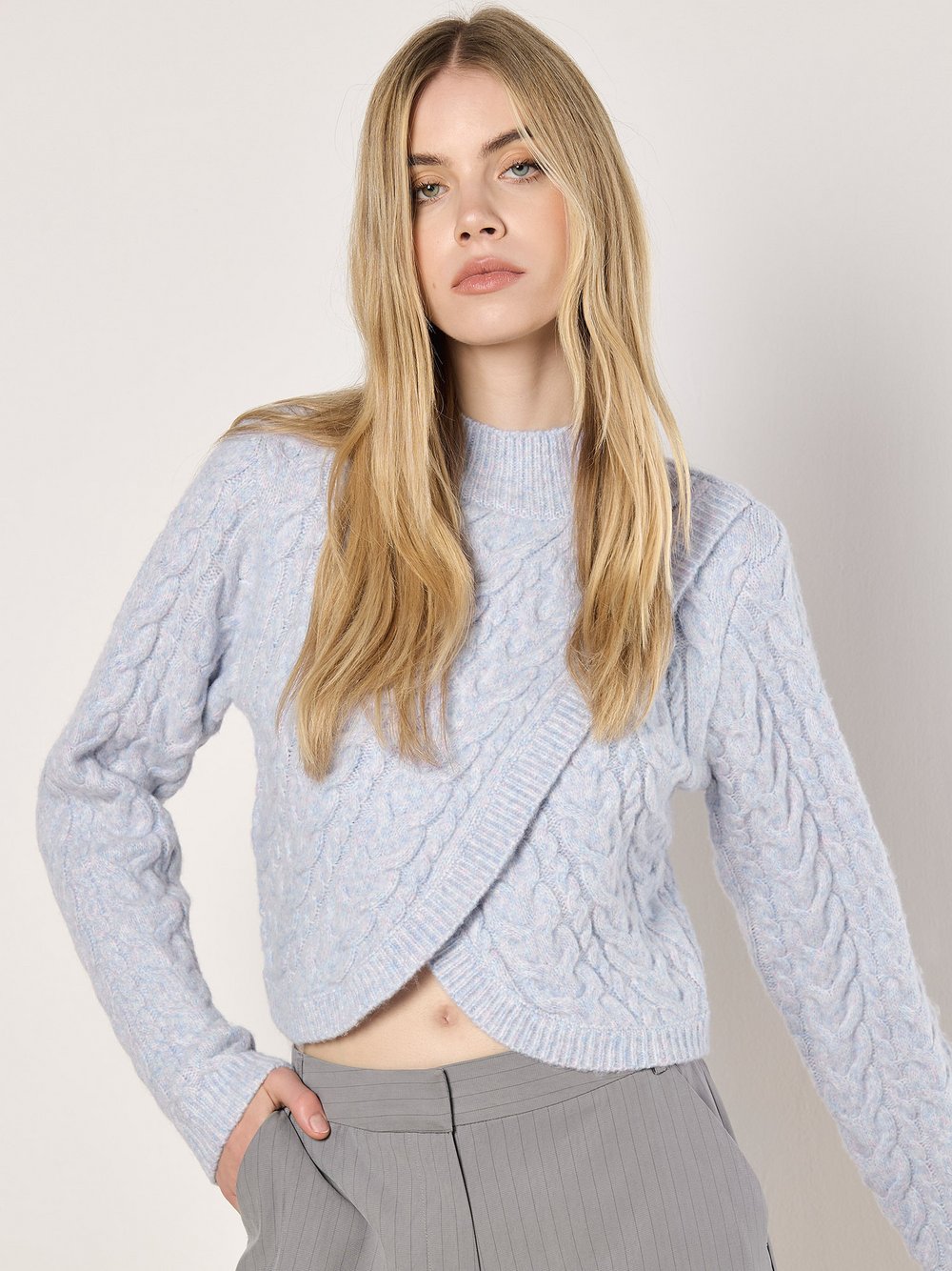 Apricot Pullover Damen blau, 38