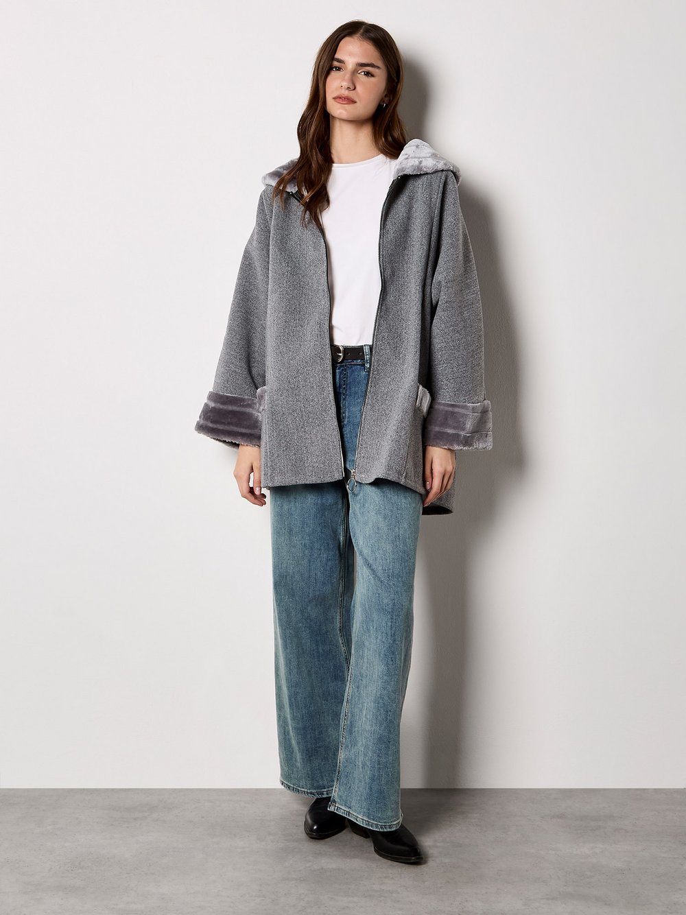 Thumbnail - Apricot Jacke Damen grau, 36-38