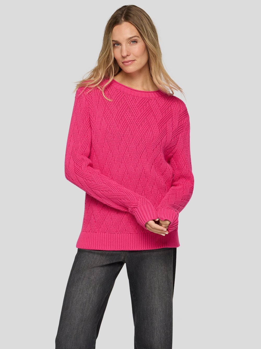 Thumbnail - RABE Pullover Damen Baumwolle pink, 38