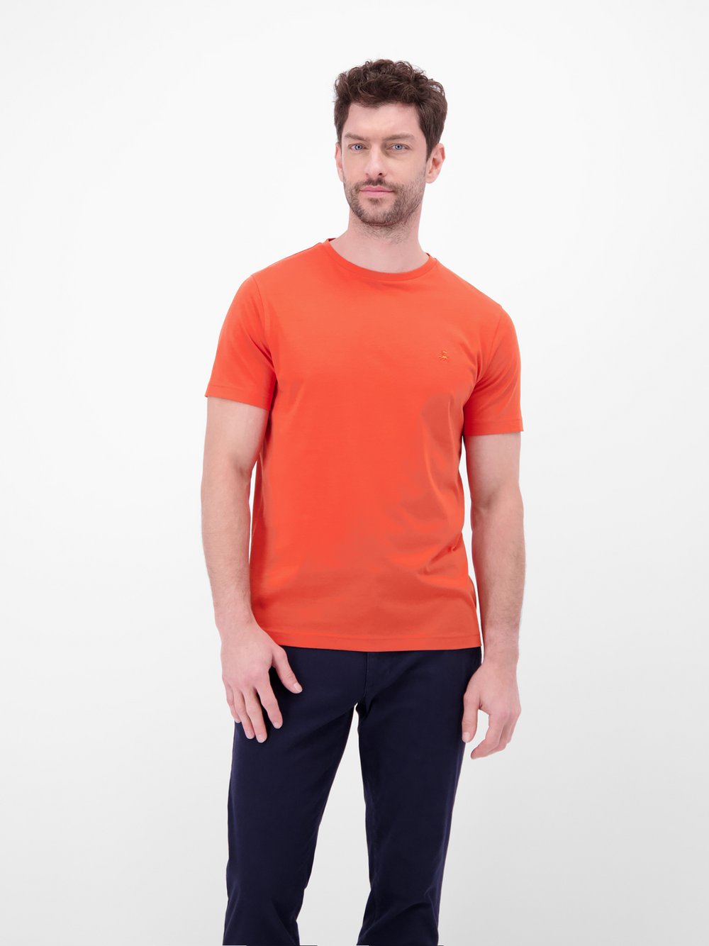 LERROS T-Shirt Herren Baumwolle rot, L