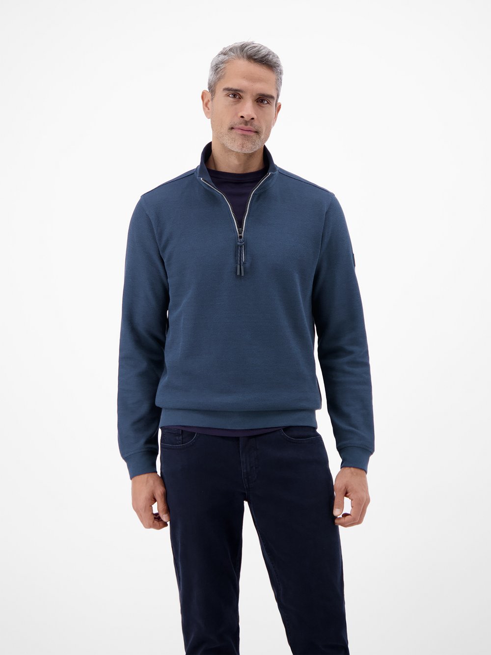 LERROS Troyer Herren Baumwolle blau, M