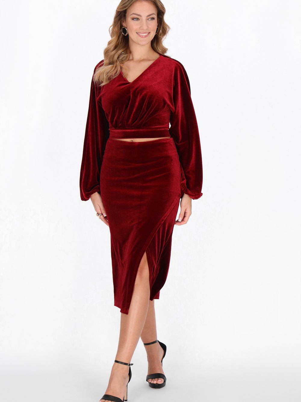 Faina Bluse Damen rot, XS