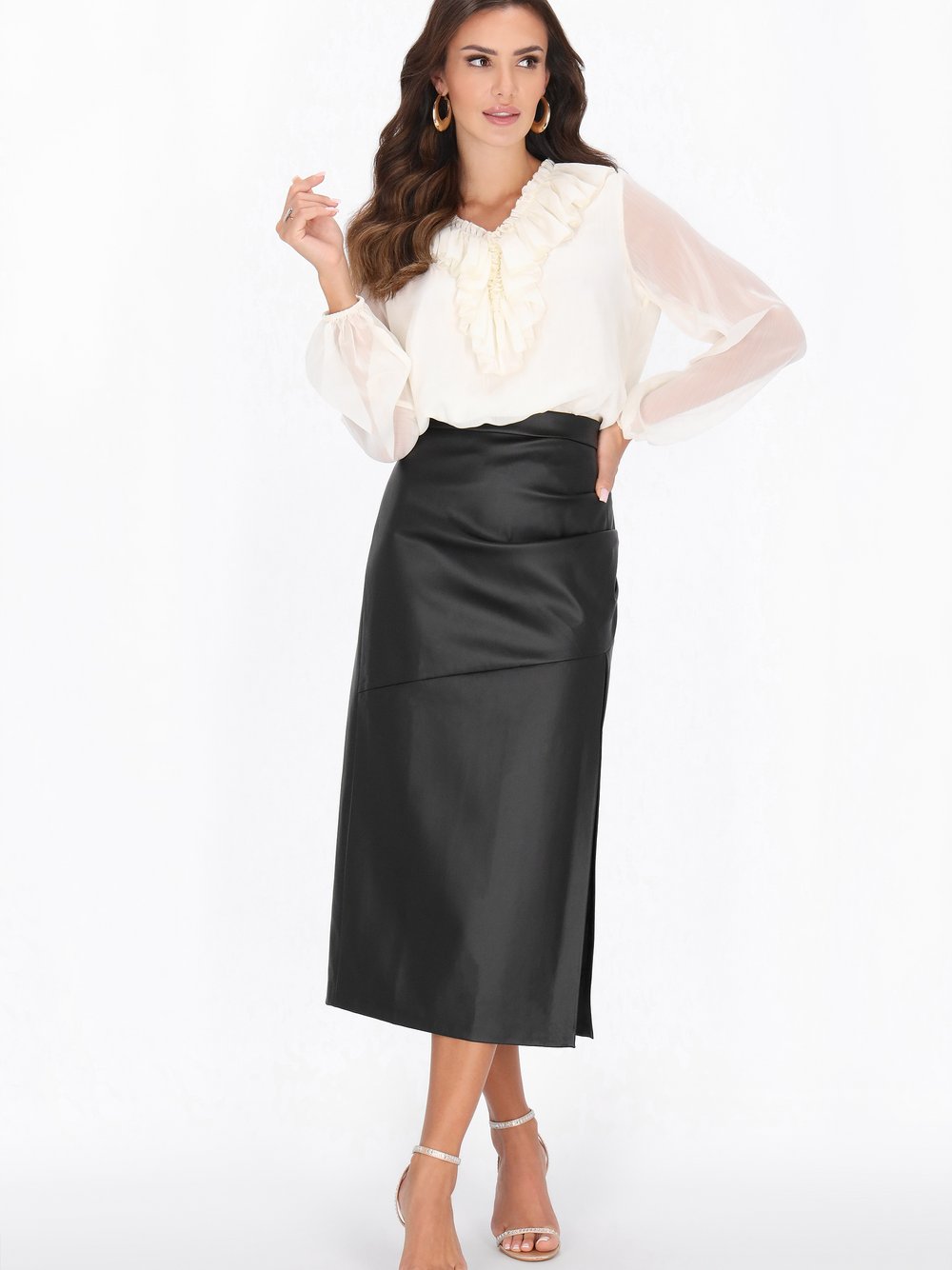 Faina Bluse Damen weiß, XL