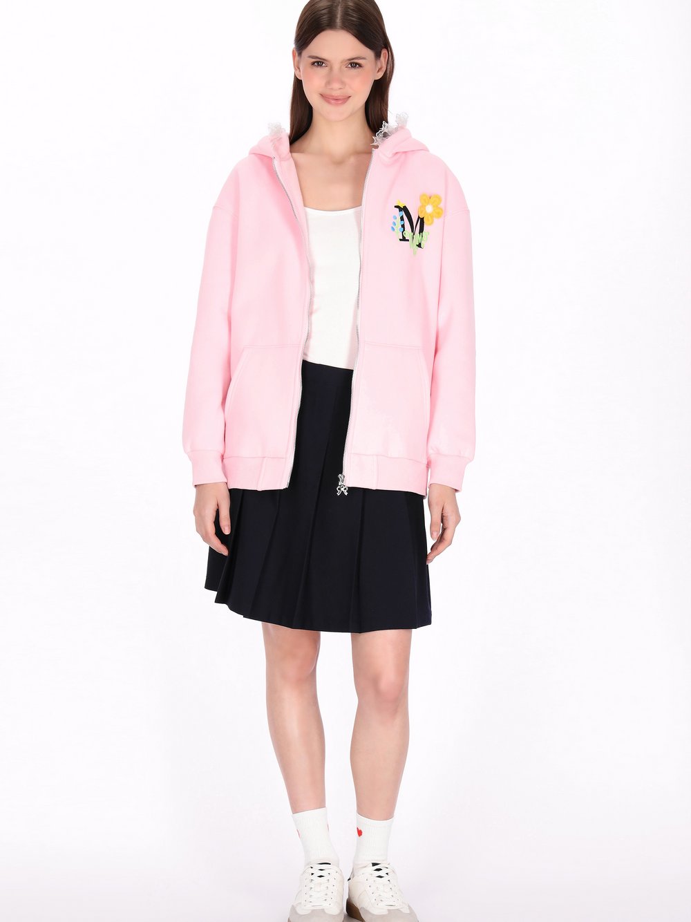 MyMo Kapuzenjacke Damen Baumwolle rosa, XL