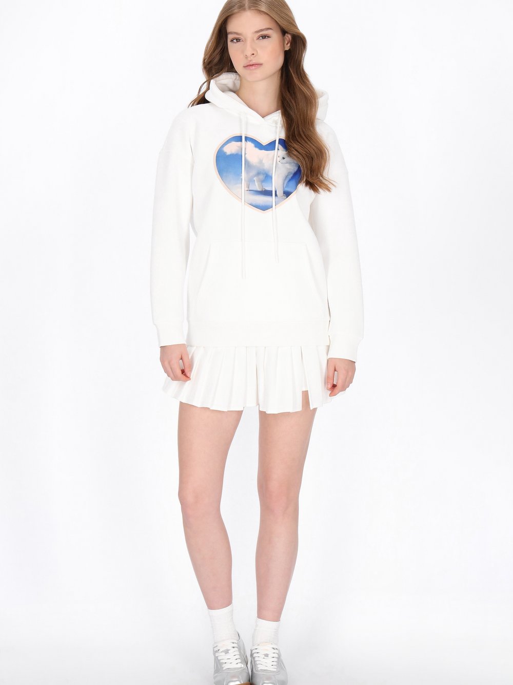 MyMo Sweatshirt Damen Baumwolle weiß, S