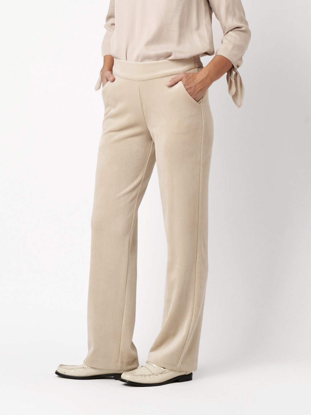 Thumbnail - Relaxed Hose Damen beige, 40