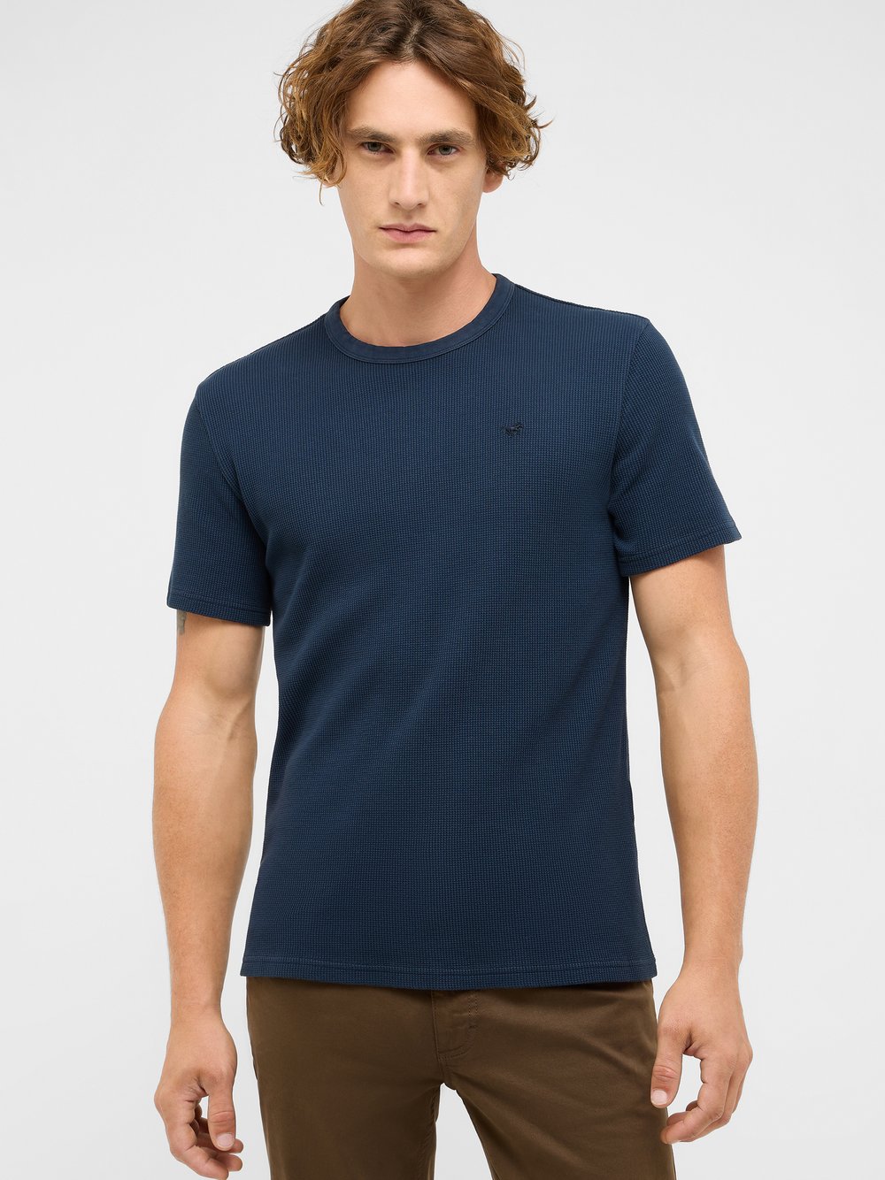 Thumbnail - Mustang T-Shirt Herren Baumwolle blau, L