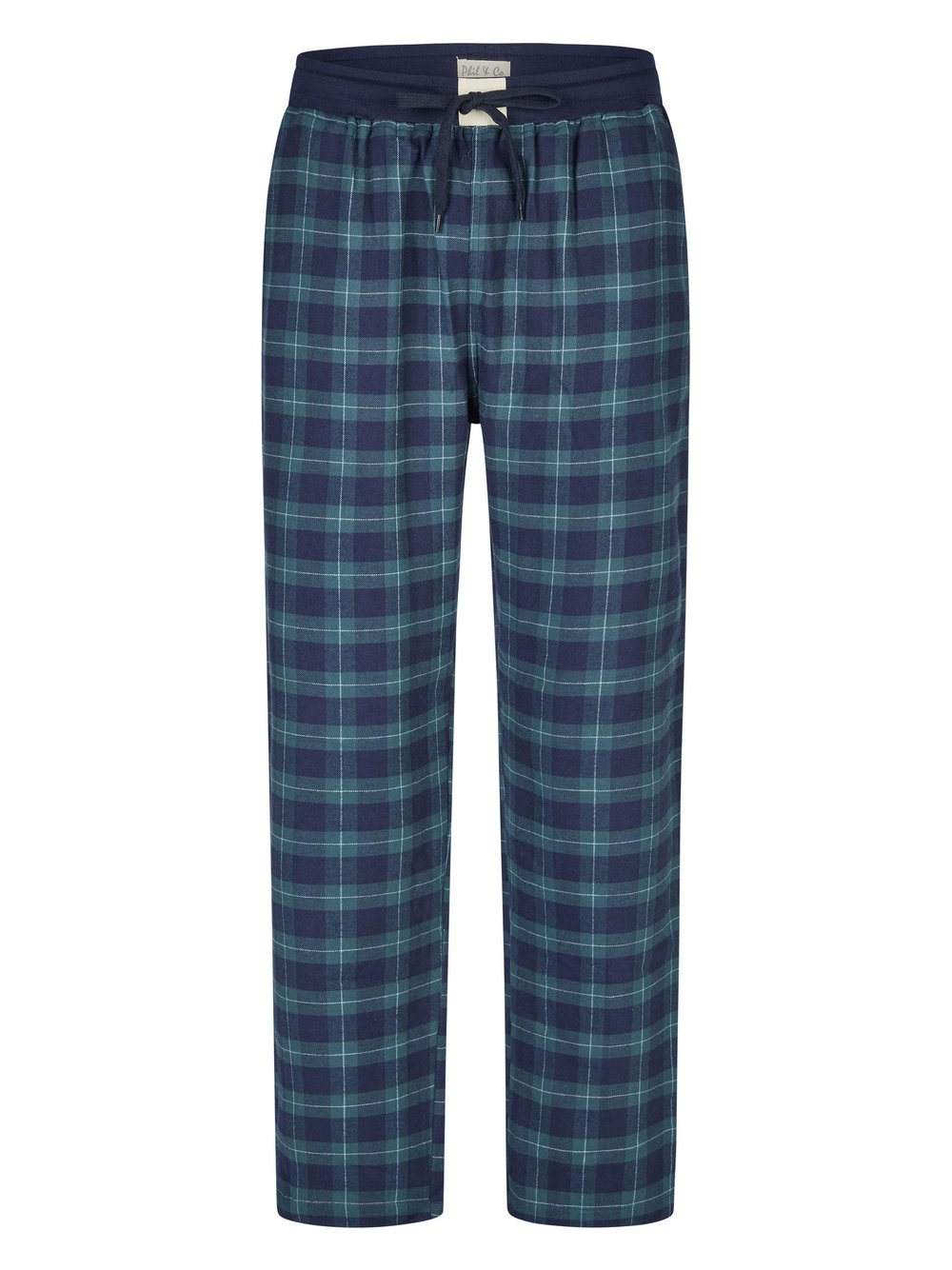 Phil & Co. Berlin Pyjamahose  Herren Baumwolle mehrfarbig kariert, XL