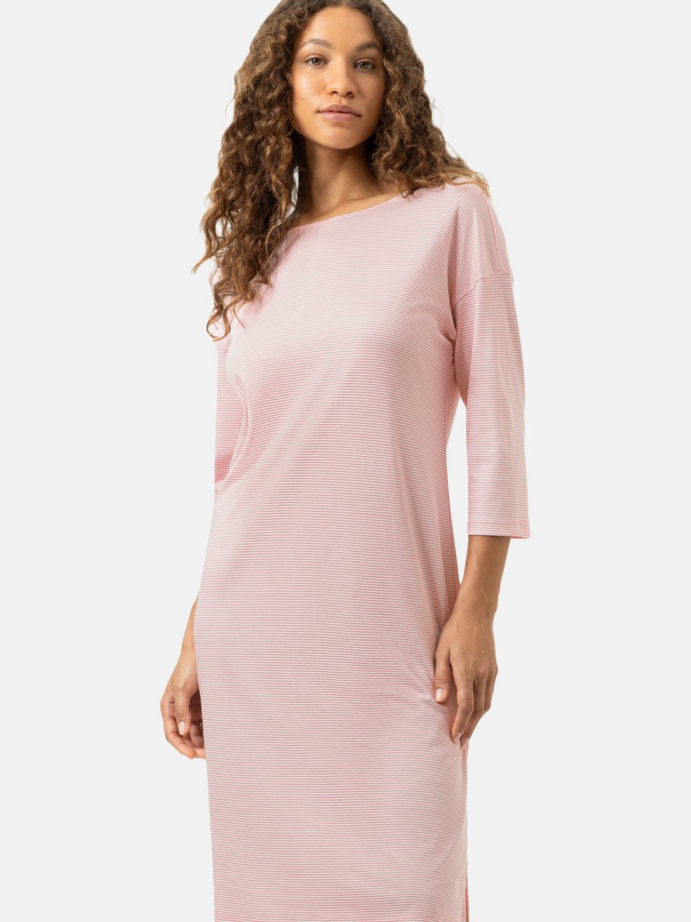 Mey Nachthemd Damen Baumwolle mehrfarbig gestreift, 38