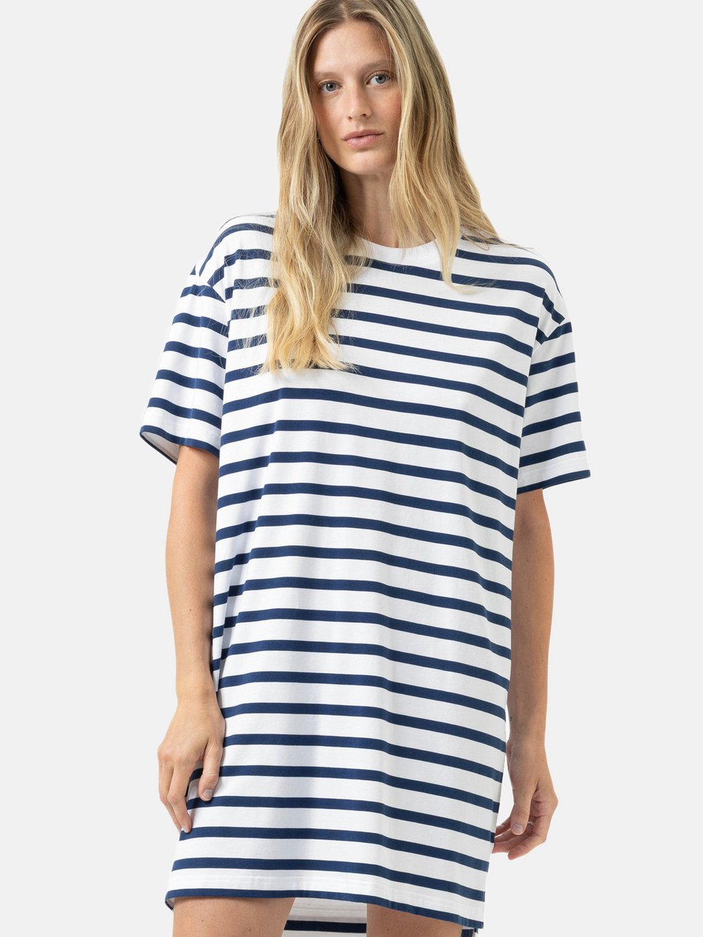 Mey Nachthemd Damen Baumwolle mehrfarbig gestreift, XL