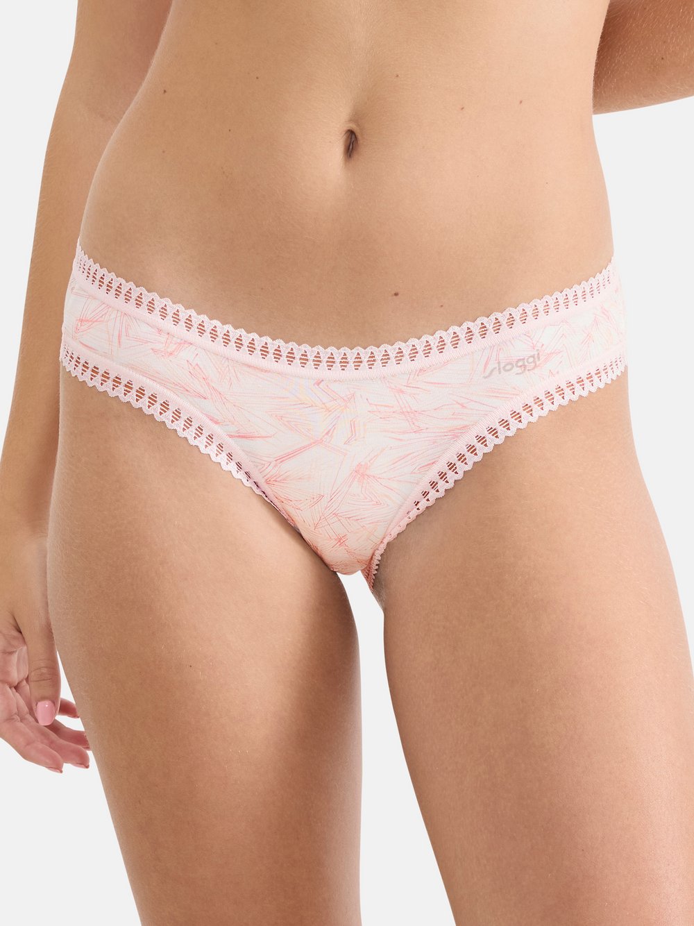 sloggi Mini Slip Damen Baumwolle rosa gemustert, S