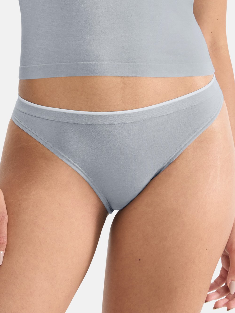 sloggi Tanga Damen Modal grau, XXL