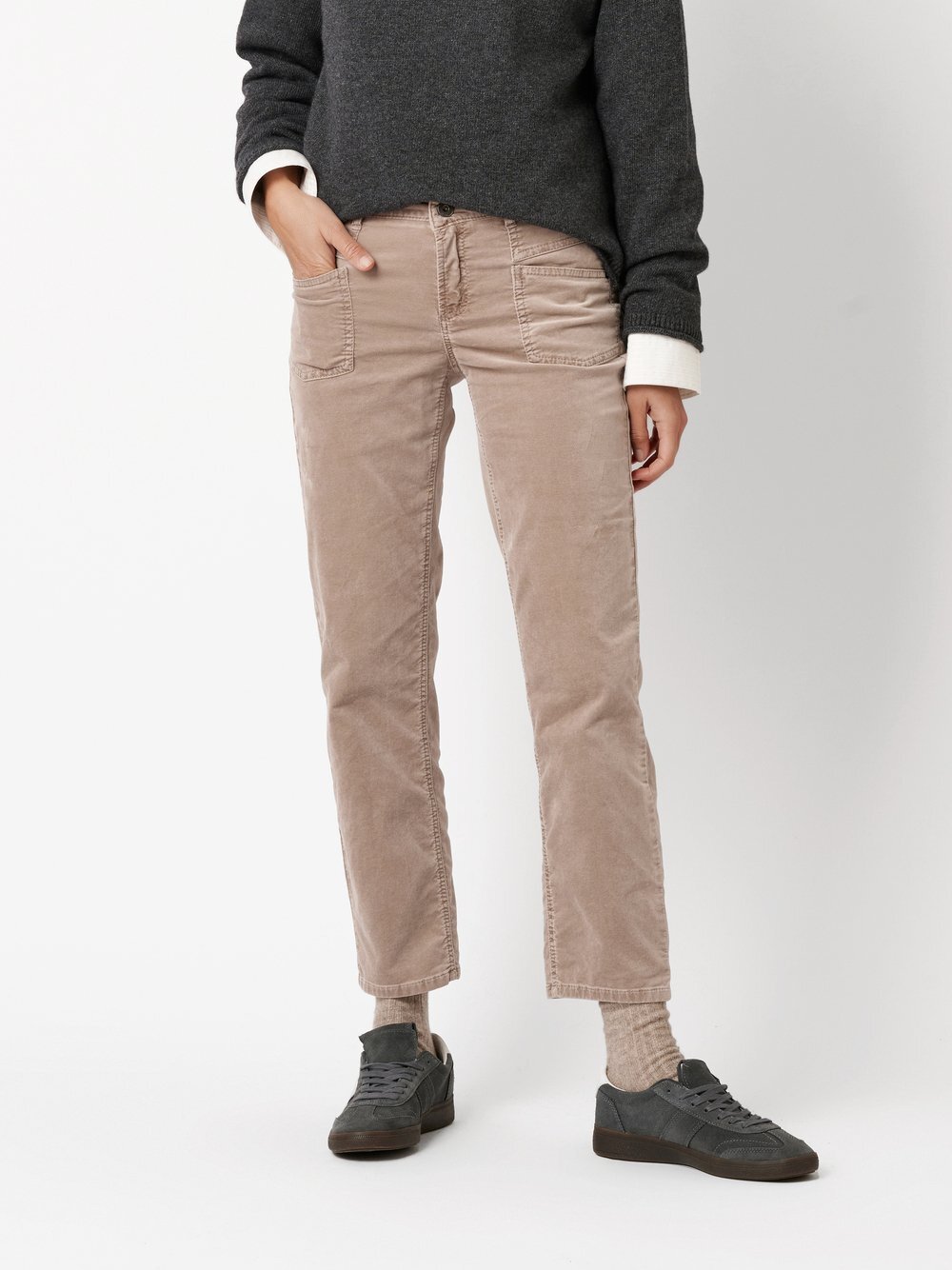 Thumbnail - TONI Hose Damen Baumwolle beige, 38