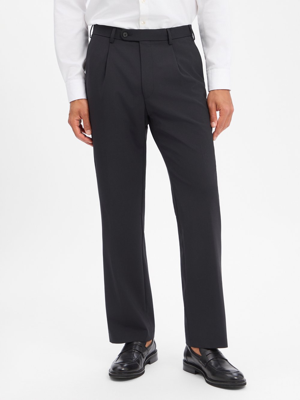 Digel MOVE Baukasten-Anzughose mit Schurwoll-Anteil Herren Super Slim Fit schwarz, 48