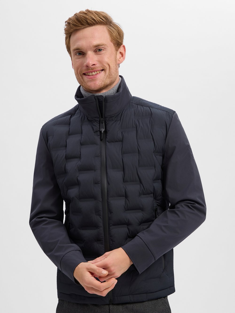 Strellson Herren Blau Jacke Mikrofaser Unifarben - Bild 2