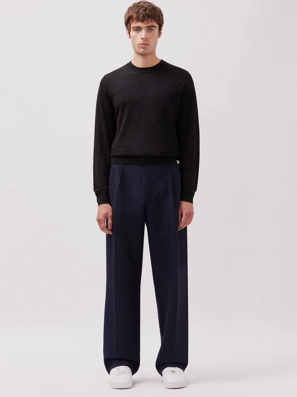 Studio Seidensticker Pullover Herren Merino schwarz, XL