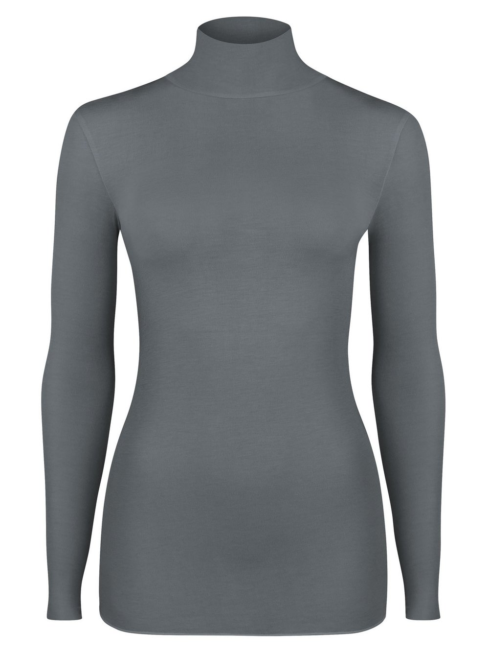 nurdie Longsleeve mit Kaschmir Damen Jersey grau, 44-46