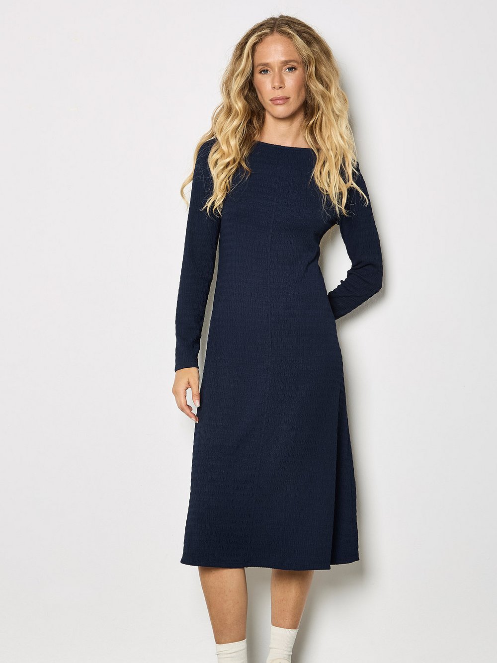 Thumbnail - Apricot Midikleid Damen blau, 34