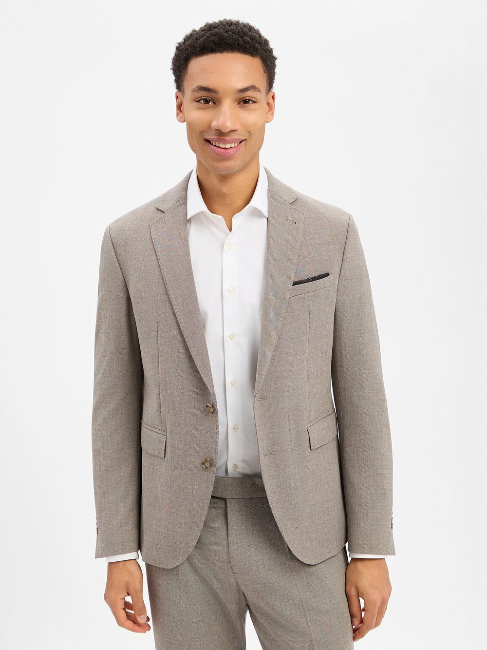 Cinque Baukasten-Sakko Herren Slim Fit braun meliert, 98