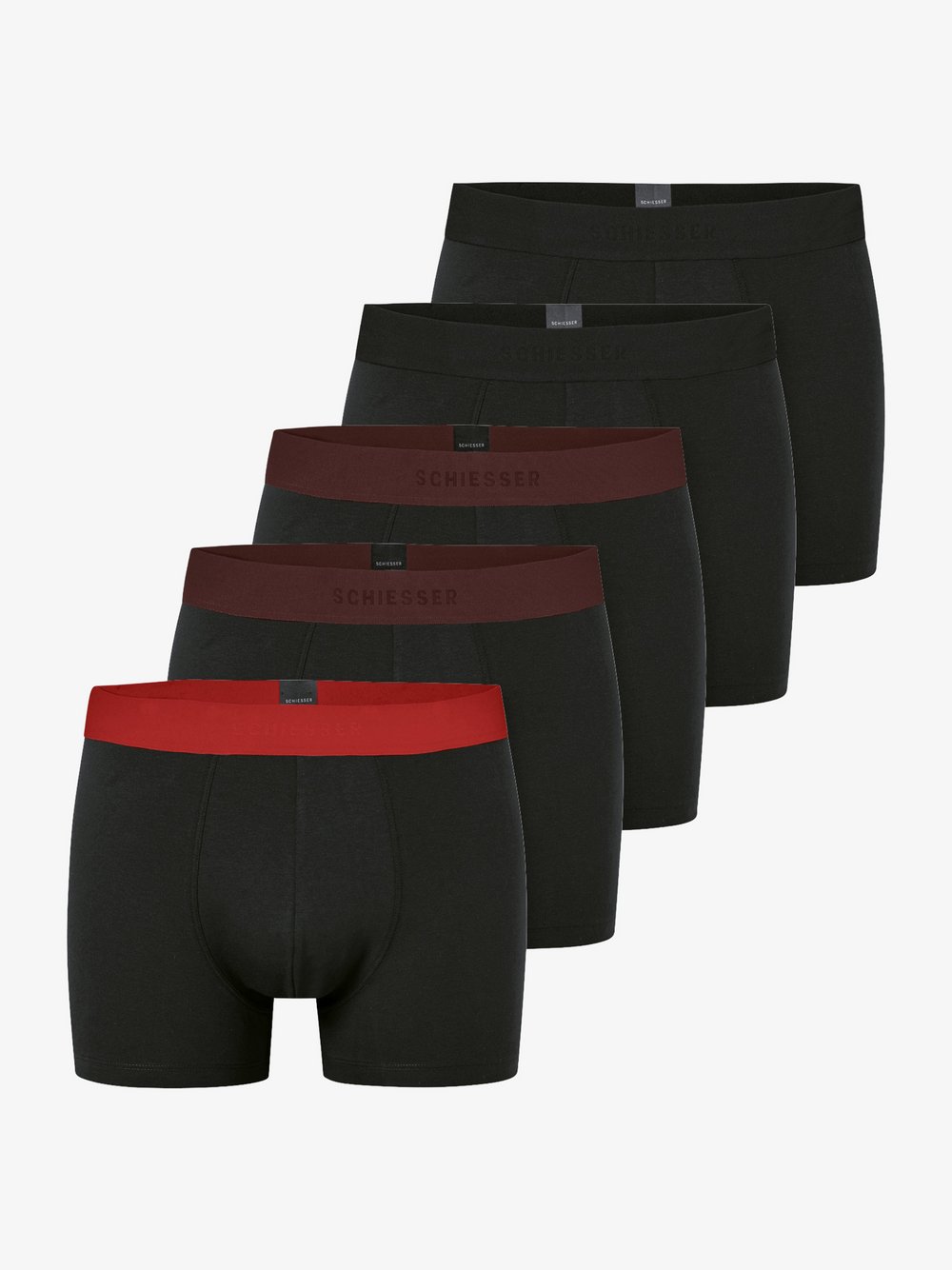 Thumbnail - Schiesser Trunk  Herren Baumwolle mehrfarbig bedruckt, 8