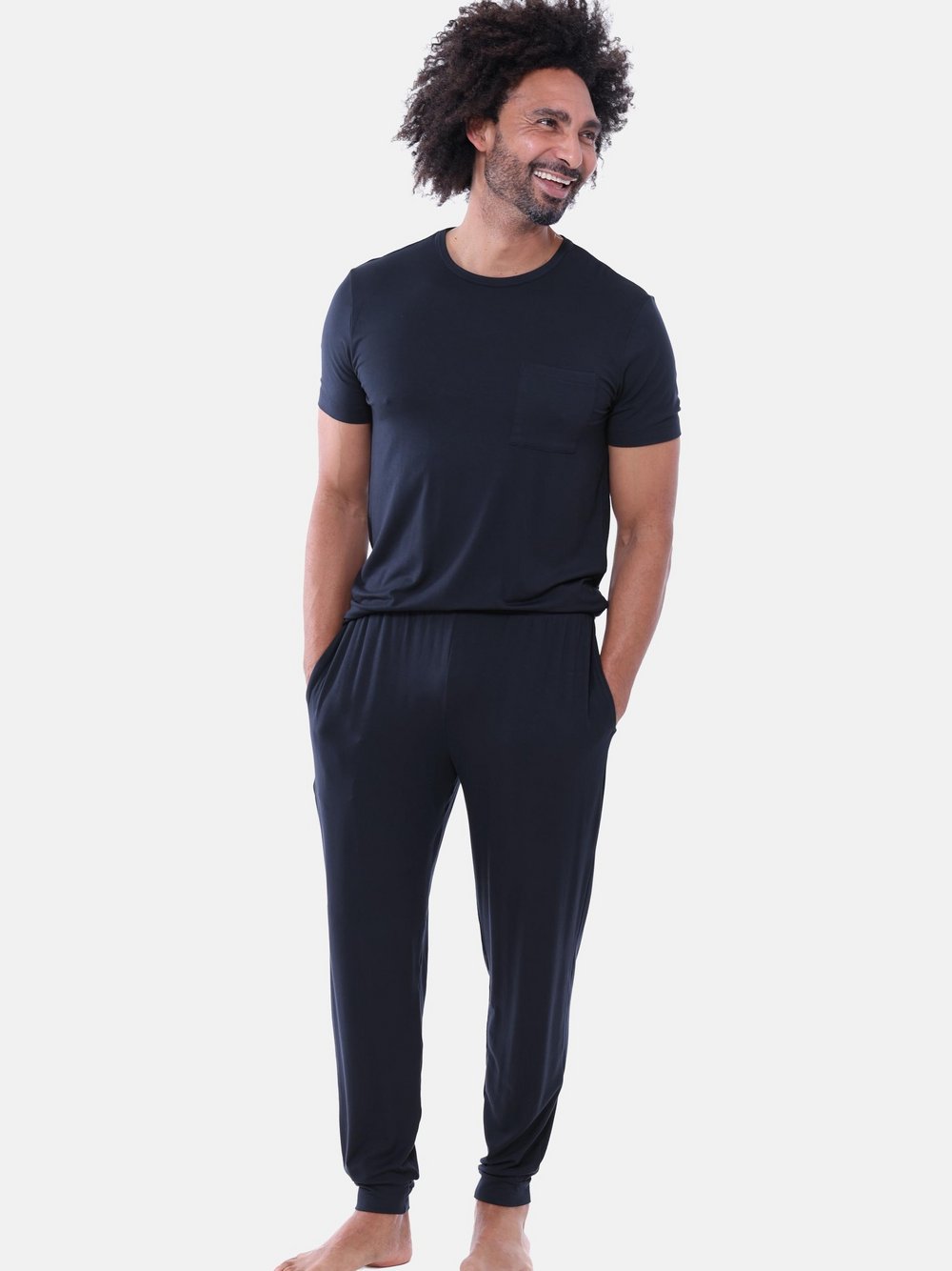 Thumbnail - Mey Schlafanzug Herren Modal blau, S