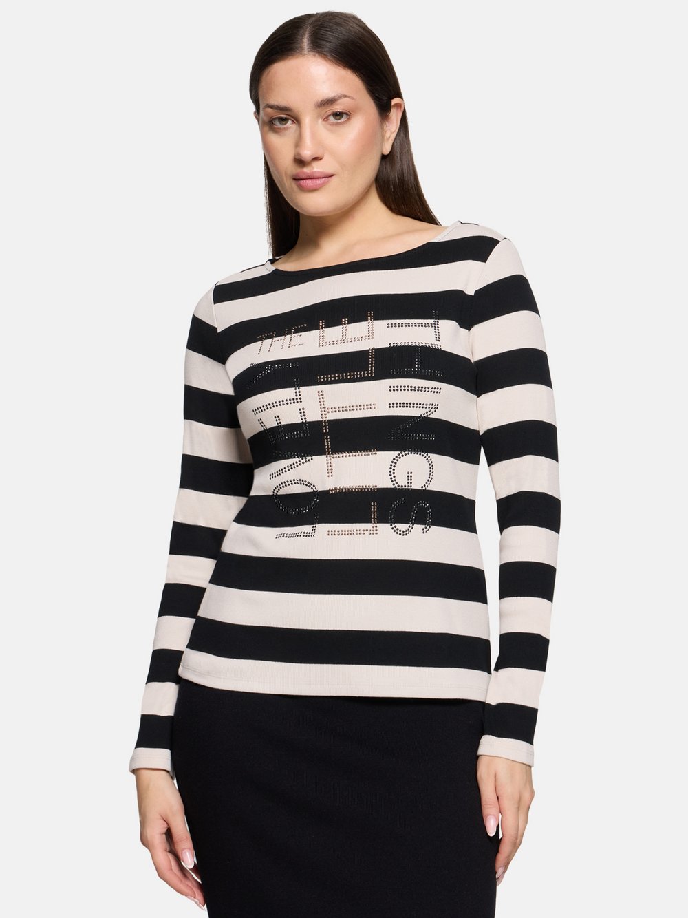 Betty Barclay Basic Shirt Damen Baumwolle mehrfarbig gestreift, 38