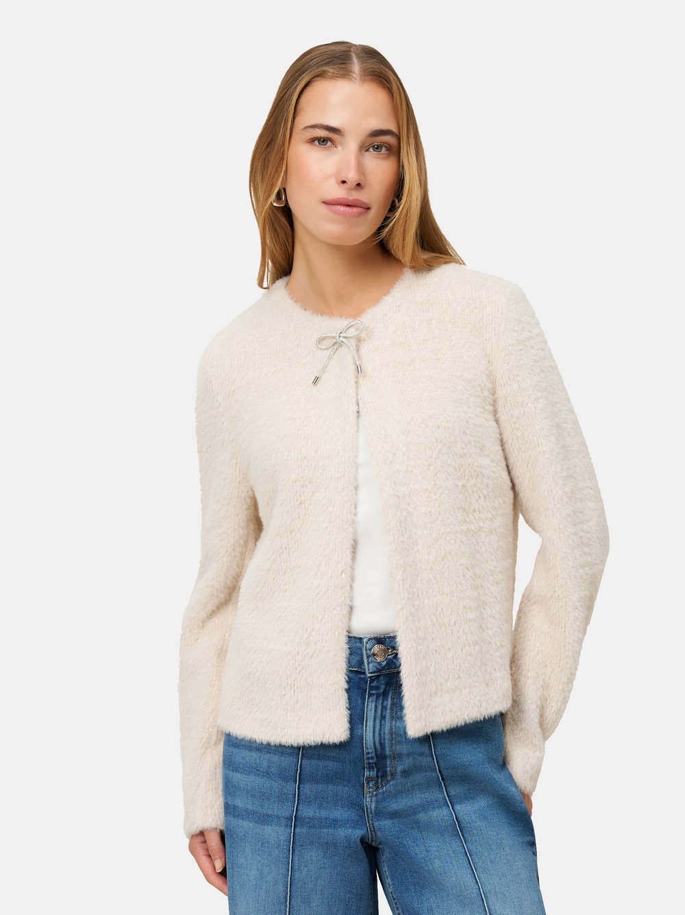 Thumbnail - zero Strickjacke Damen beige, 42