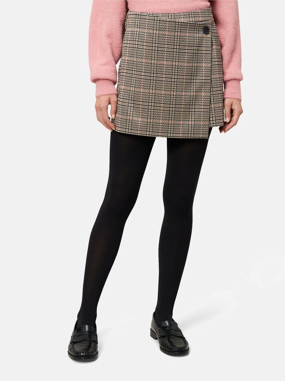 zero Hosenrock Damen beige kariert, 40