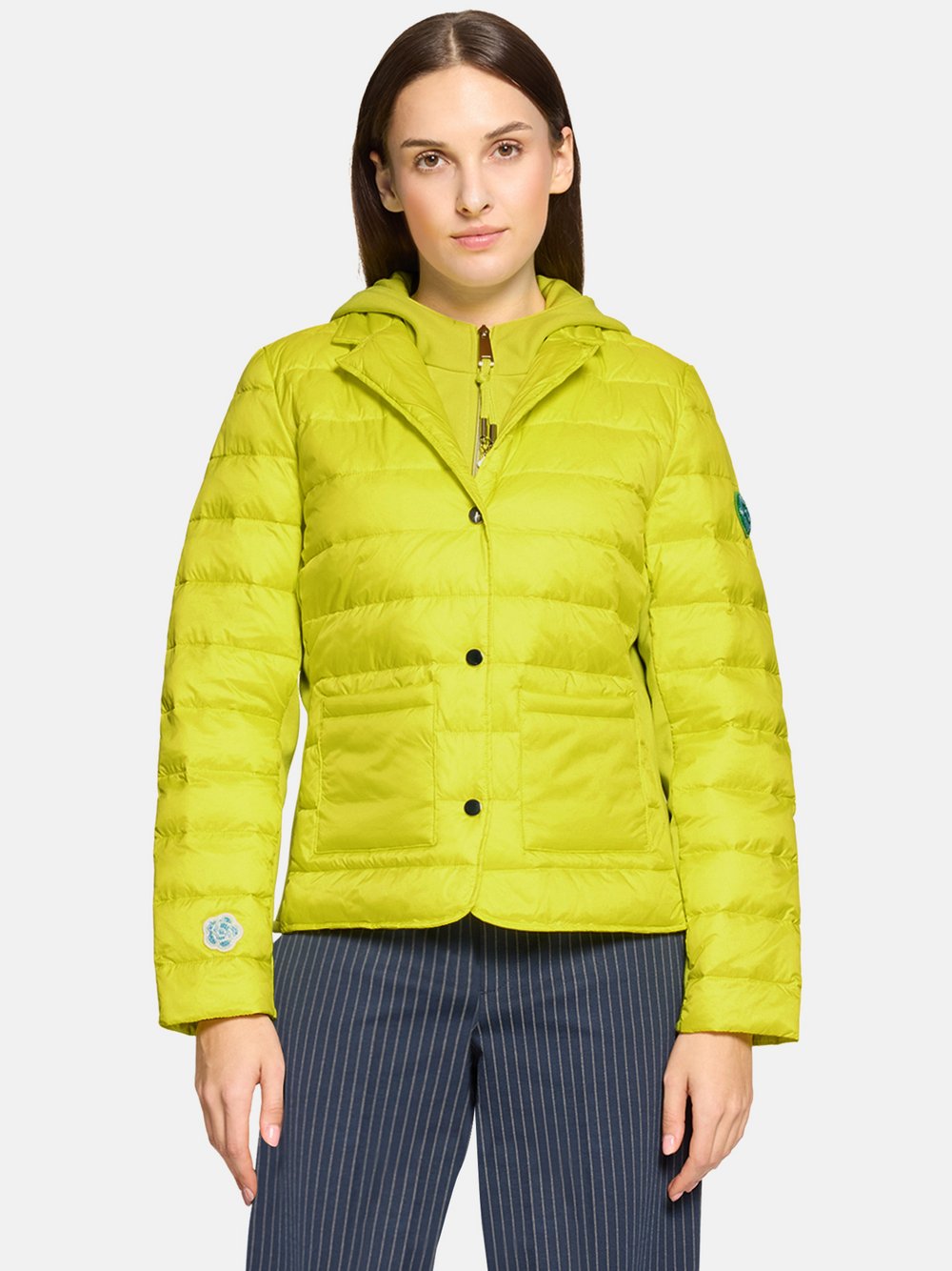 Cartoon Steppjacke Damen Polyamid gelb, 36