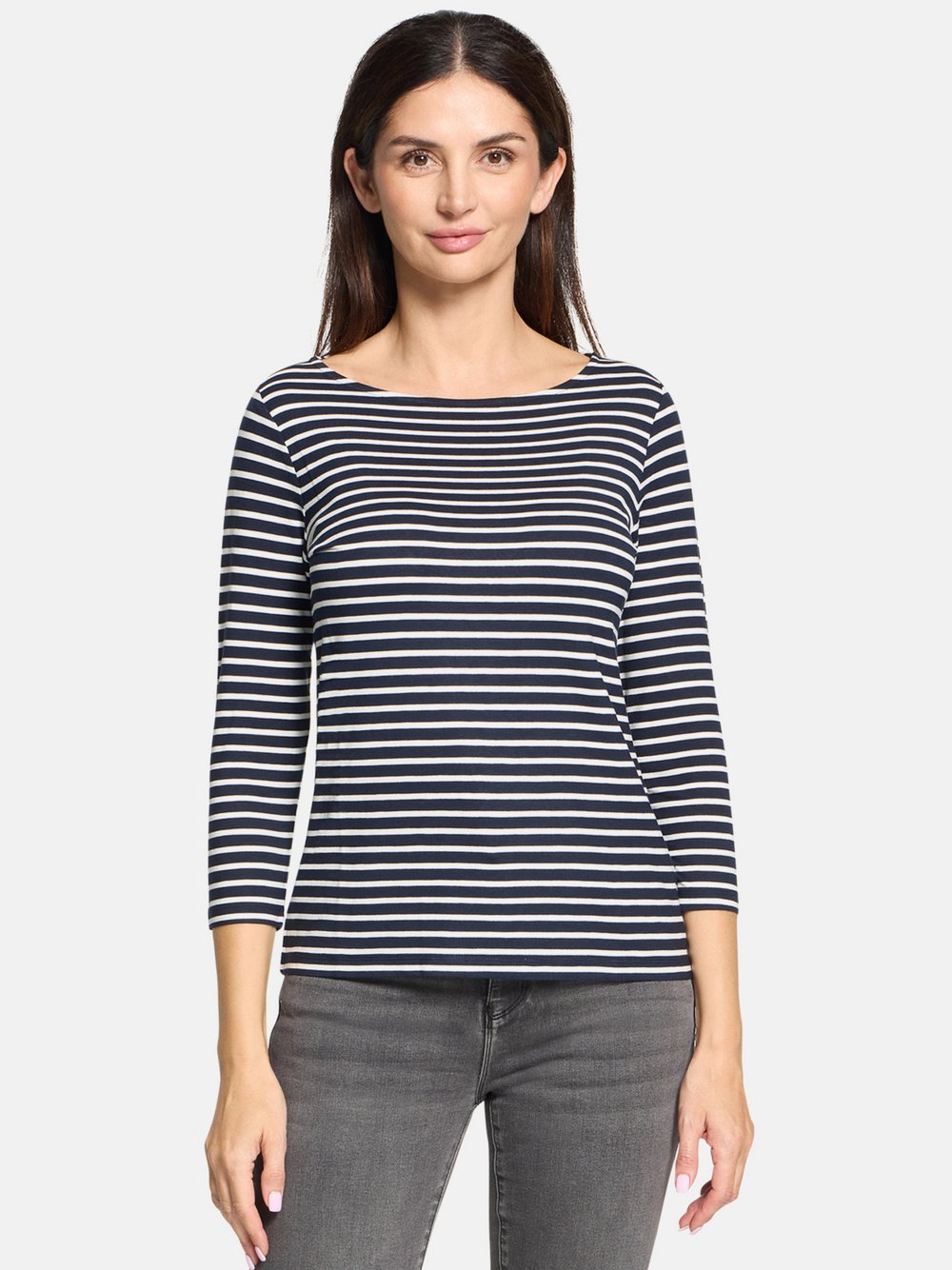 Betty Barclay Basic Shirt Damen Viskose blau gestreift, 38